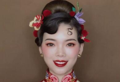 國風俏皮新娘造型