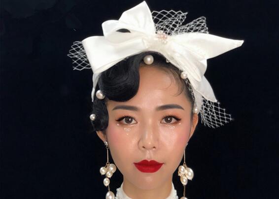 輕奢復古妝容，南寧化妝學校課堂作品