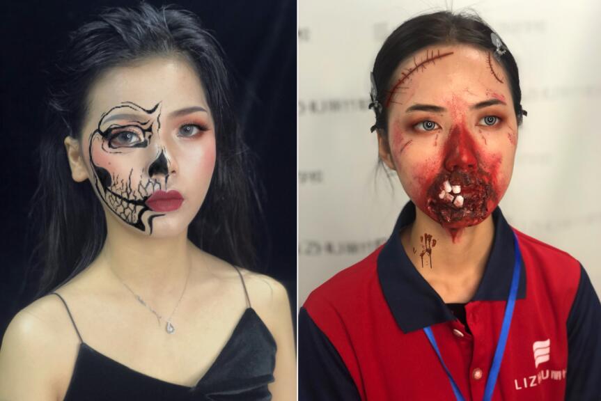 南寧化妝學校：萬圣節(jié)妝容來啦