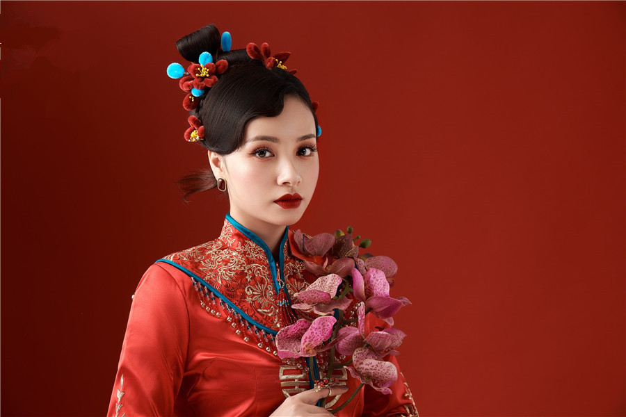 國(guó)風(fēng)中式新娘造型