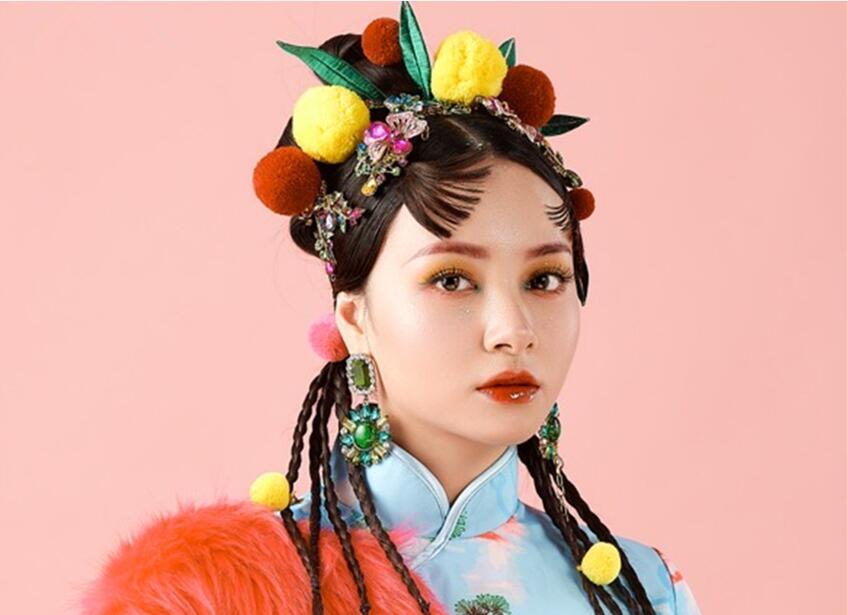 南寧化妝培訓(xùn)學(xué)校作品：國潮風(fēng)妝容造型