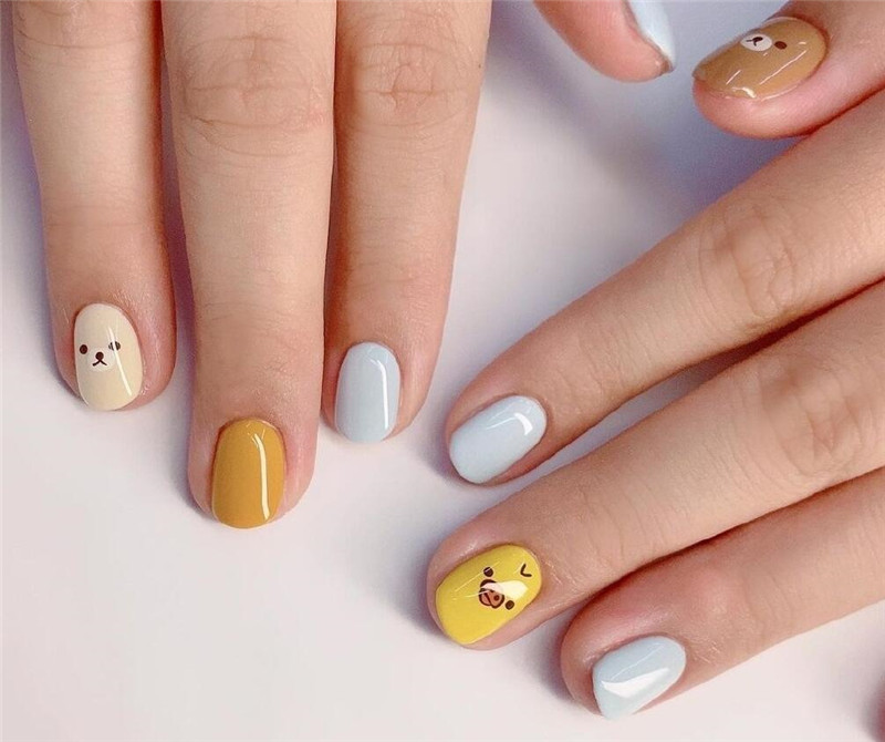 奶游系美甲，南寧美甲學(xué)校教你畫