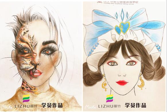 紙妝美人圖，實力演繹廣西學化妝哪家好
