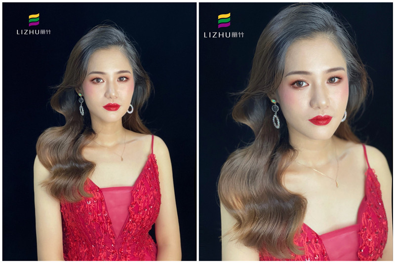 禮服造型，麗竹彩妝學(xué)校培訓(xùn)作品