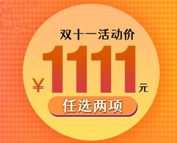 僅需1111元，兩門黃金課程任你選