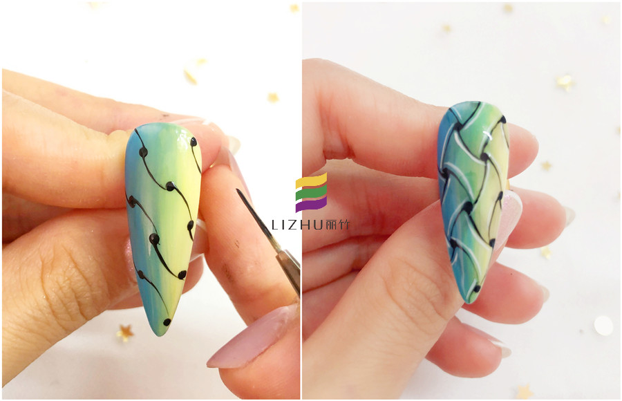 編織美甲的畫法，廣西美甲職業(yè)培訓(xùn)學(xué)校教你