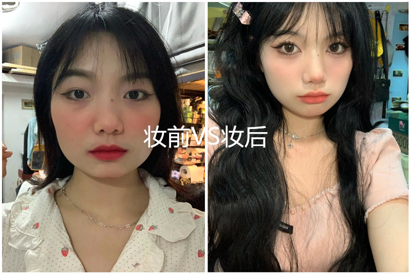 方形臉妝容教程，廣西美妝培訓學校一對一指導