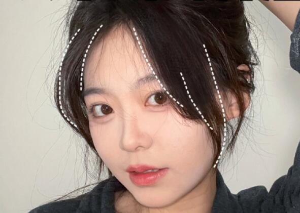 圓臉妹紙必學的八字劉海教程，南寧美發(fā)培訓機構分享