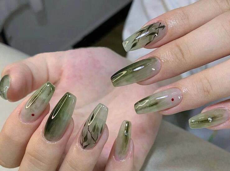 新中式美甲圖片，廣西時(shí)尚美甲學(xué)校帶你領(lǐng)略國(guó)風(fēng)文化