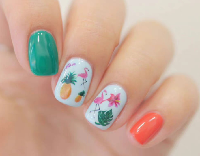 卡通彩繪美甲，南寧美甲教學(xué)網(wǎng)紅款分享