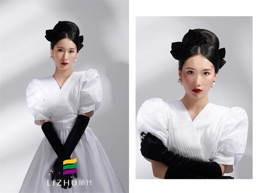 蝴蝶結(jié)化妝造型 ，零基礎(chǔ)化妝新娘造型班作品