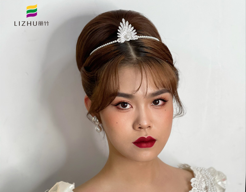 輕復(fù)古新娘造型，南寧新娘妝培訓(xùn)學(xué)校作品