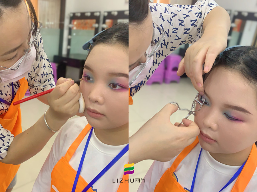 雙色眼影的畫法，南寧化學(xué)教學(xué)課件分享