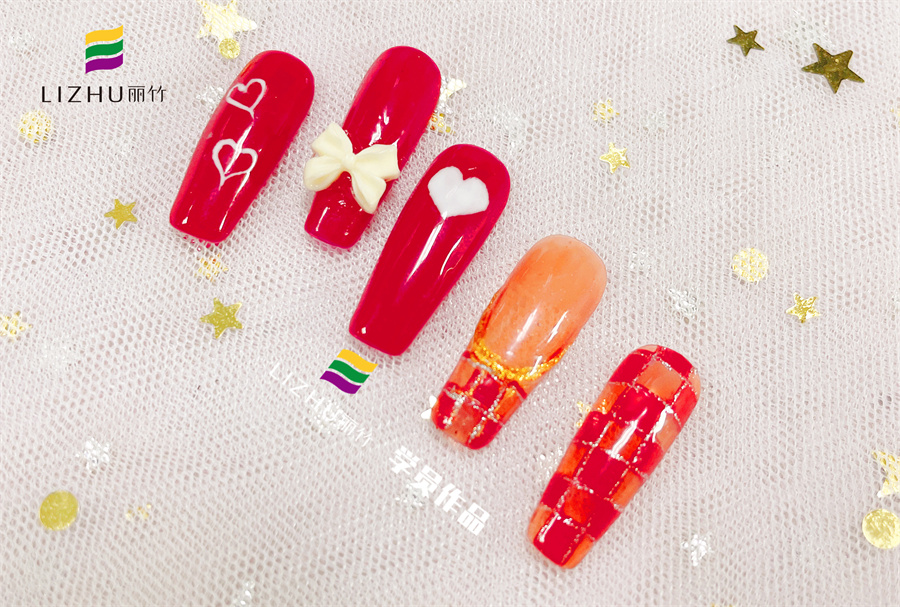 紅色婚禮美甲 、暈染液美甲、泡泡海洋風(fēng)美甲 | 廣西正規(guī)培訓(xùn)美甲