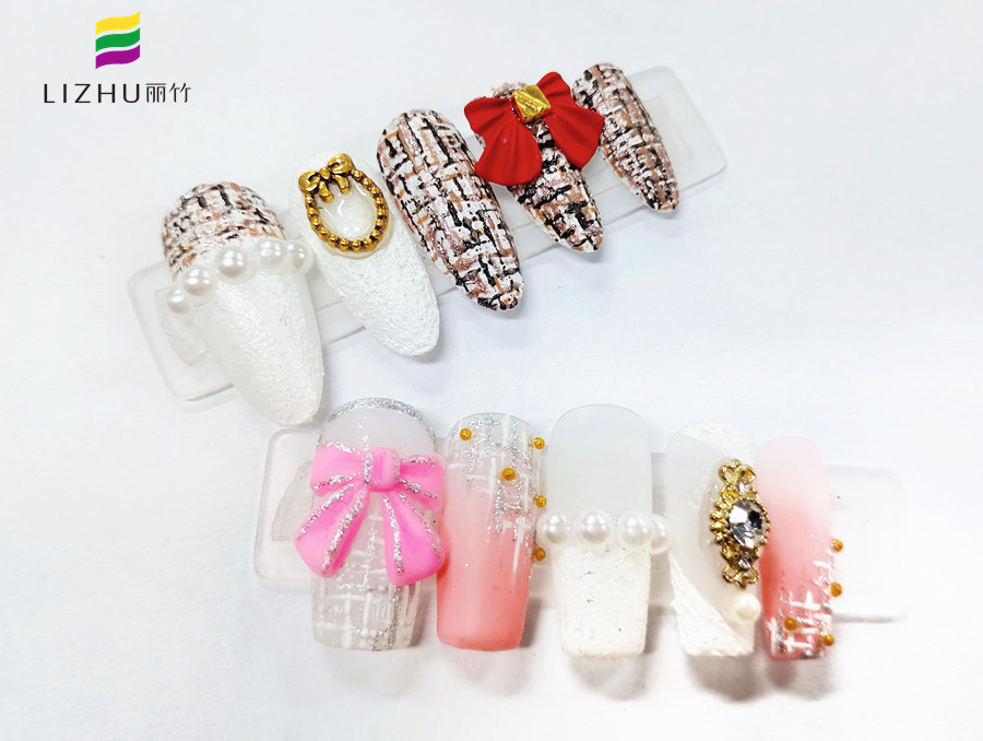 小香風(fēng)格紋美甲，南寧美甲教學(xué)分享