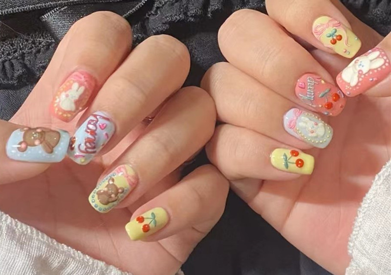 法式櫻桃美甲，南寧美甲進修造型培訓