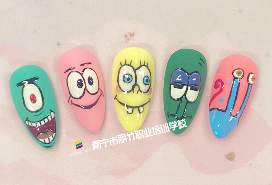 南寧美甲學校之卡通系列美甲欣賞