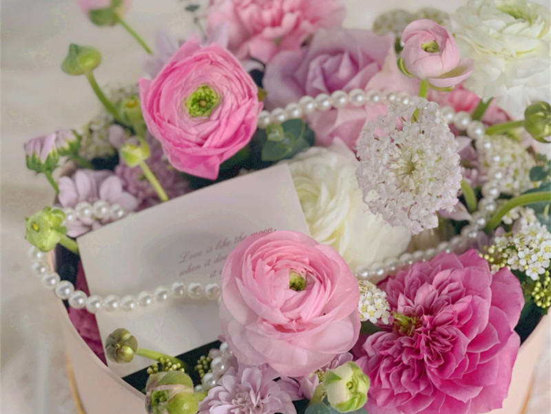 韓式玫瑰花盒制作技巧，南寧鮮花培訓(xùn)