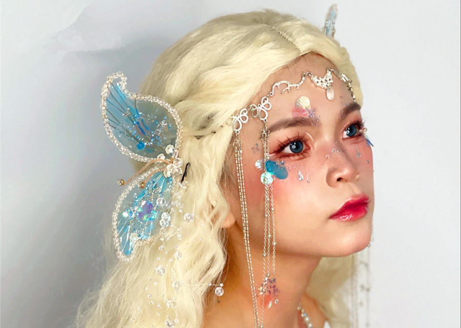 人魚公主造型，南寧化妝創(chuàng)意造型教學(xué)