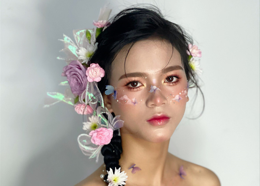 哈尼族造型，廣西影樓彩妝培訓(xùn)作品欣賞