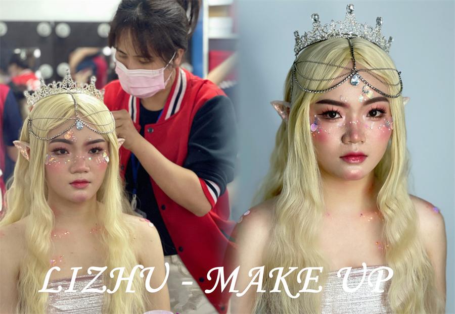 人魚精靈造型，南寧培訓(xùn)化妝寫真作品