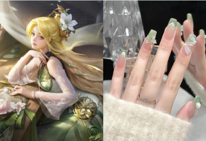 《榮耀》皮膚美甲，廣西美甲造型學校力推