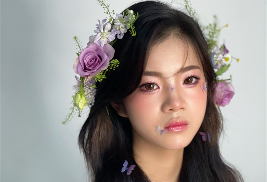 清新鮮花新娘，南寧新娘造型學(xué)校教你打造浪漫