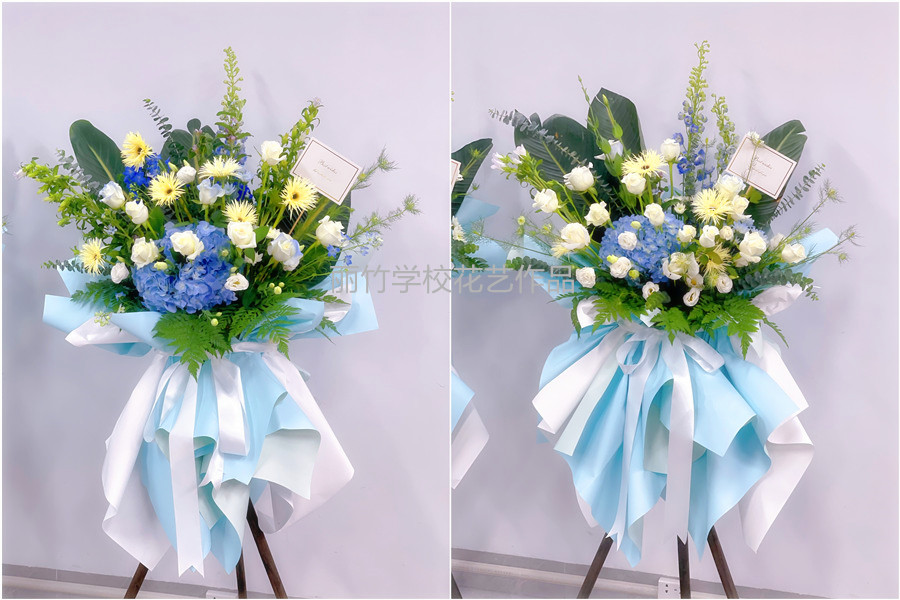 韓系開業(yè)花籃，廣西花藝職業(yè)技術(shù)學(xué)校作品