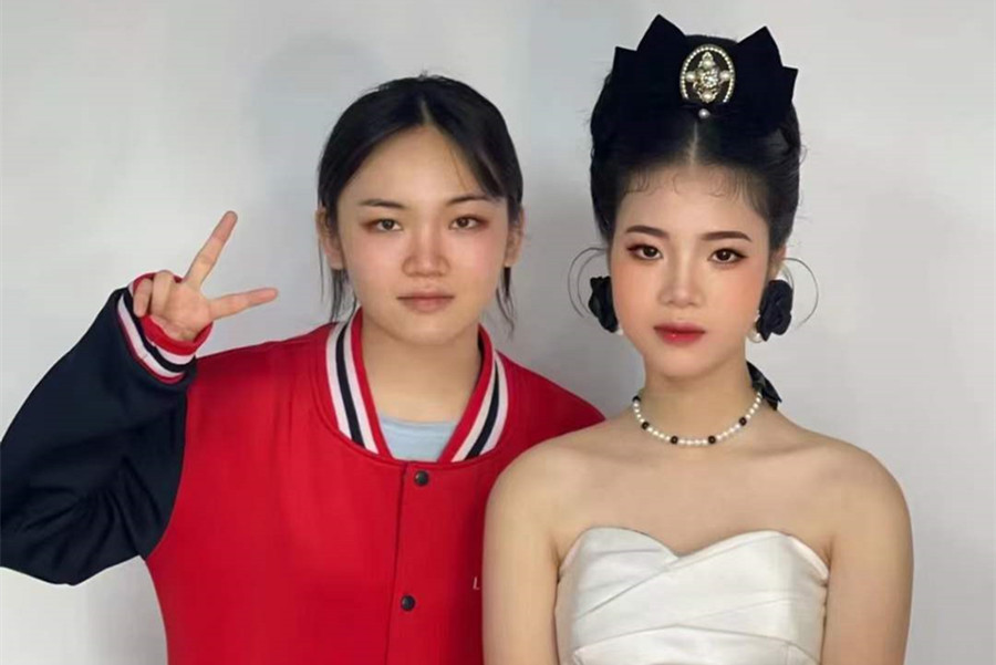 復(fù)古新娘，廣西南寧美妝學(xué)校學(xué)員作品