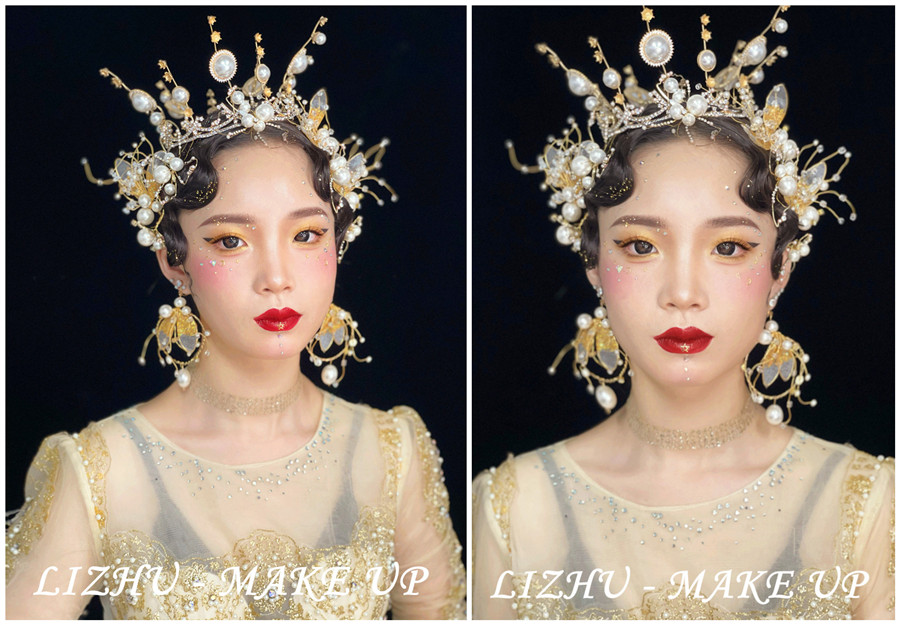 高奢妝容造型，廣西彩妝創(chuàng)意培訓學校作品