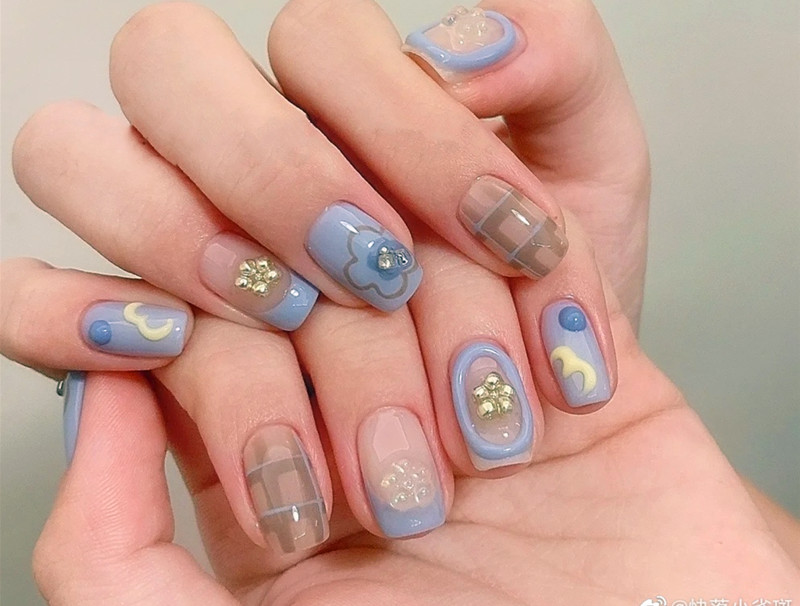 可愛手繪小短甲，零基礎(chǔ)學美甲技術(shù)