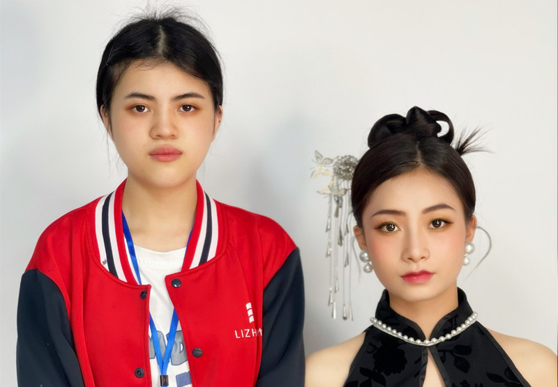 新中式造型，南寧化妝學(xué)校學(xué)員畢業(yè)作品