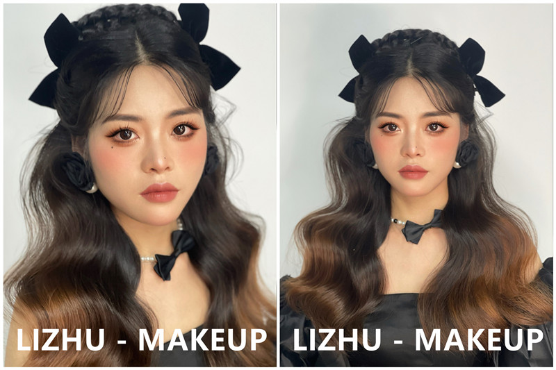 晚禮服造型，南寧培訓化妝師作品