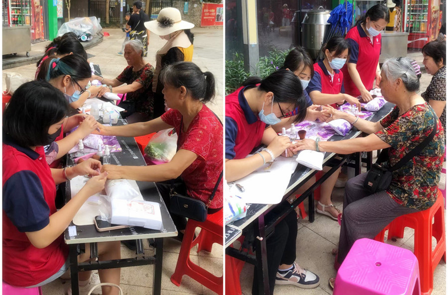 學(xué)以致用！南寧美甲學(xué)校社會實踐教學(xué)