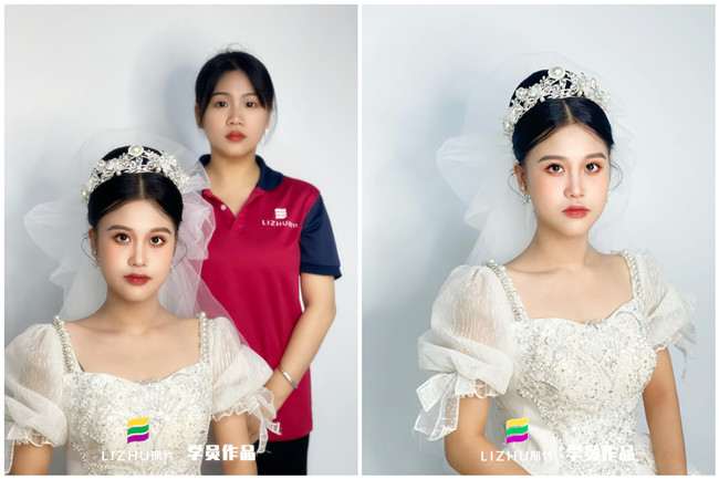 婚禮新娘造型，南寧新娘彩妝作品