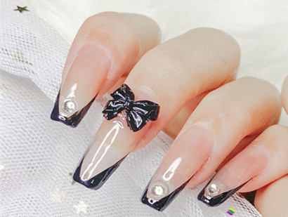 法式腮紅美甲&蝴蝶結(jié)法式美甲，南寧美甲學(xué)徒必學(xué)款式