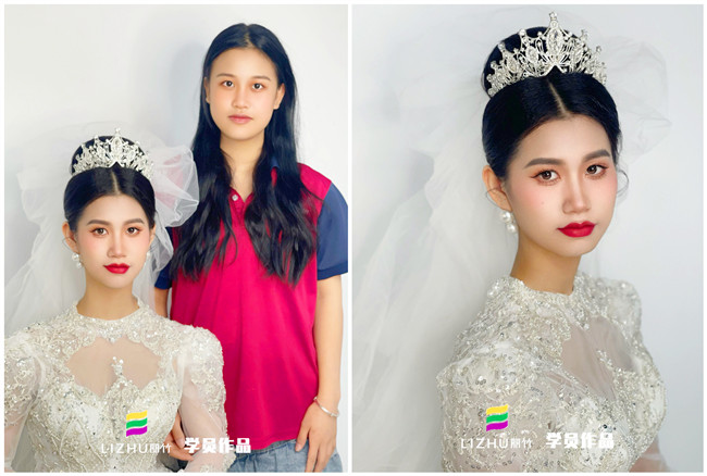 廣西新娘化妝學(xué)校作品：婚禮新娘造型