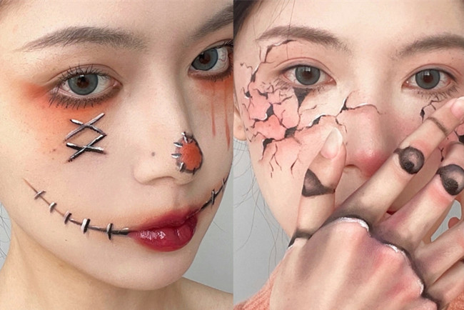 萬圣節(jié)可愛妝容，廣西創(chuàng)意妝容造型