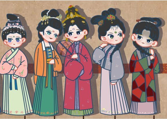 中國明代妝容服飾欣賞，南寧人物形象設計全科班解析