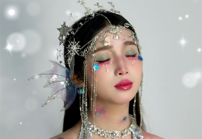 人魚公主造型，?南寧影樓化妝造型作品