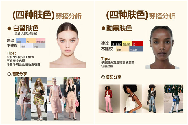 不同膚色的穿搭，廣西形象設(shè)計(jì)專業(yè)分析