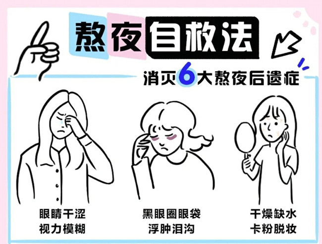 熬夜緩不過神怎么辦？廣西美容與形象設(shè)計(jì)講解