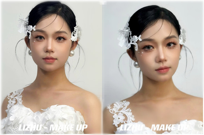 小眾蕾絲新娘， 南寧培訓(xùn)化妝師作品
