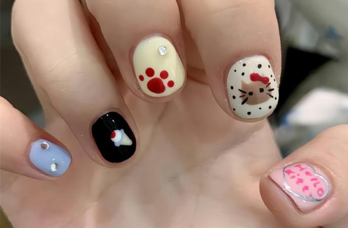 糖果色短甲推薦，廣西美甲進(jìn)修培訓(xùn)