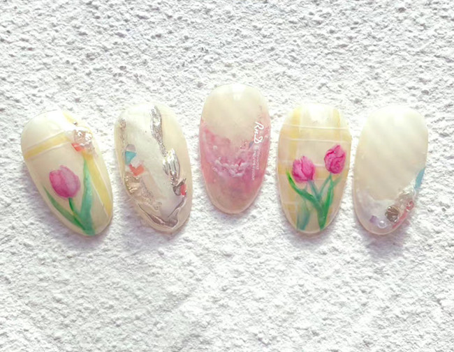 初秋氛圍感美甲，廣西美甲網(wǎng)紅造型學(xué)校收集