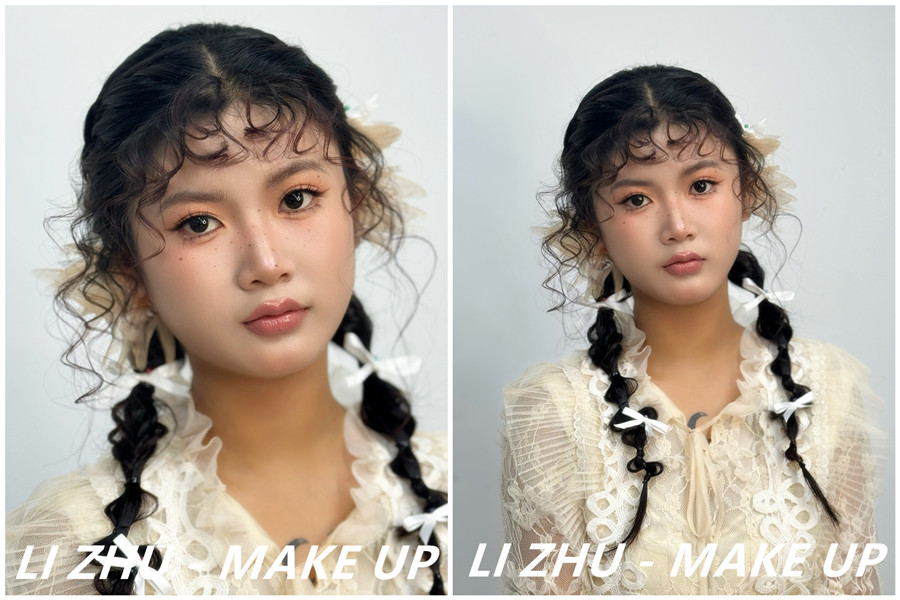 俏皮羊毛卷造型，學(xué)化妝零基礎(chǔ)在南寧