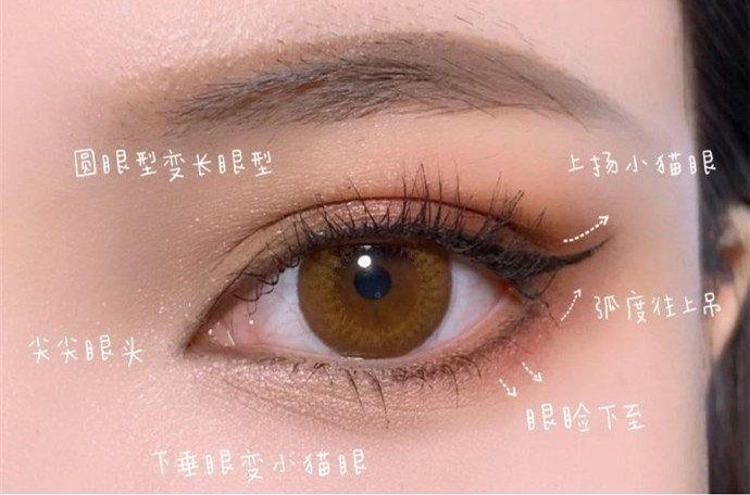 學(xué)院風(fēng)證件照眼妝教程，南寧化妝培訓(xùn)眼妝