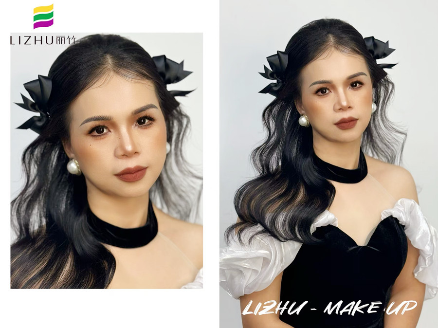 甜美輕泰造型，廣西造型寫(xiě)真化妝課程作品