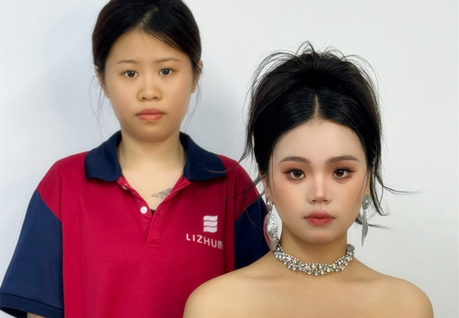 泰式禮服造型，廣西彩妝學(xué)校排行前十學(xué)員作品