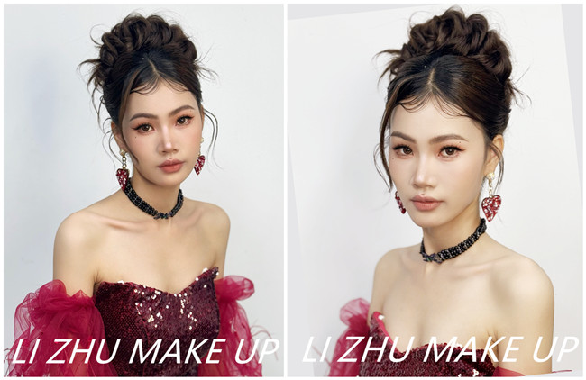 簡(jiǎn)約禮服造型 | 南寧化妝培訓(xùn)哪里受歡迎